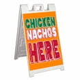 thumbnail image 1 of Chicken Nachos Here (24" X 36") Standard A-Frame Signicade, Includes Decal Applied To Stand, 1 of 4