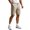 Kahki, variant on Men's Golf Dress Shorts 9 Inch Flat Front Stretch Hybrid Lightweight Quick Dry Chino Shorts with Zip Pockets