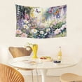 thumbnail image 6 of Tapestry Wall Hanging,Nature Floral Garden Tapestries for Dorm Living Room Bedroom Decor, Boho Wall Art,Bed Throw,Sofa Cover,, 60"x40", 6 of 8