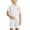White, variant on TKKCS Kids Boys Bear Embroidery 2 Piece Outfit Set- Pull On Short Sleeve Lapel Polo Shirt and Elastic Waist Shorts Lightweight Daily Casual Summer Suit for 0-8 Years Sky Blue Size 2-3Y
