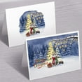 thumbnail image 3 of Merry Christmas Ragdoll Snowy Winter with Tree Decorations 7x5in Folded Greeting Card Cat Lover Kitten Owner Gifts Idea Single Note Card with Envelope - 12020, 3 of 5