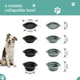 thumbnail image 6 of GOOPAWS Silicone Non-Skid Travel Cat & Dog Bowl, 2 count, Black/Grey, 6 of 7