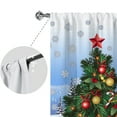thumbnail image 4 of Yipa Christmas Blackout Window Treatments Slot Top Window Drapes Rod Pocket Window Curtain Panel Style-E W:33" x H:83", 4 of 6