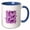 Blue/White, variant on 3drose, Dove with Celtic Peace Text in Lilac Tones, 15oz Mug