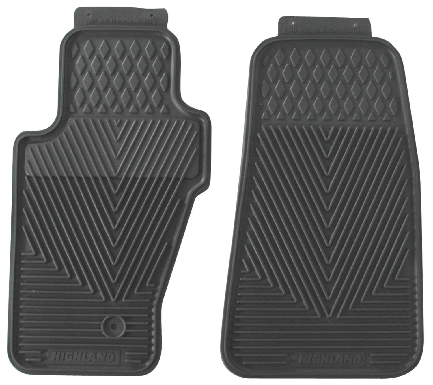 Highland 4503600 All Weather Gray Front Seat Floor Mat Walmart Com