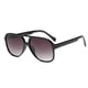 thumbnail image 2 of Vintage Retro 70s Sunglasses for Women Men Classic Large Squared Aviator Frame UV400 Trendy Orange Glasses (Black, 60) Freckles Mark Freckles Mark, 2 of 2