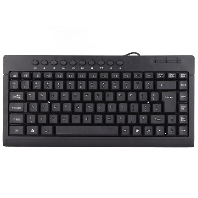Mini USB Keyboard, 95 Keys, Exquisite Craftsmanship, Plug and Play, Touch Comfort, Universal for Desktop Computer Laptop