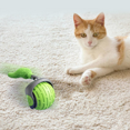 thumbnail image 2 of Balle Interactive Intelligente pour Animaux (Version Verte Texturée) – Balle Durable Résistante aux Morsures de 5 cm avec Roulements Intégrés pour Rebond/roulement Irrégulier, Idéale pour Jeu Solitaire/interactif pour Chats, 2 of 6