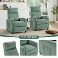 thumbnail image 3 of Bonzy Home Electric Recliner with Massage Therapy, for Living Room & Bed Room, Green, Set of Two, 3 of 8