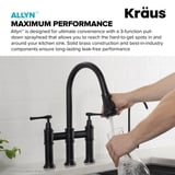 Kraus Allyn™ Transitional Bridge Kitchen Faucet with Pull-Down ...