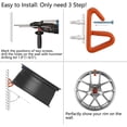 thumbnail image 4 of Wheel Display Hooks, Car Rim Wheel Display Hooks Solid Steel with Soft Plastic Coated Wheel Rim Hooks for Hanging Rims on The Wall, 4 of 4