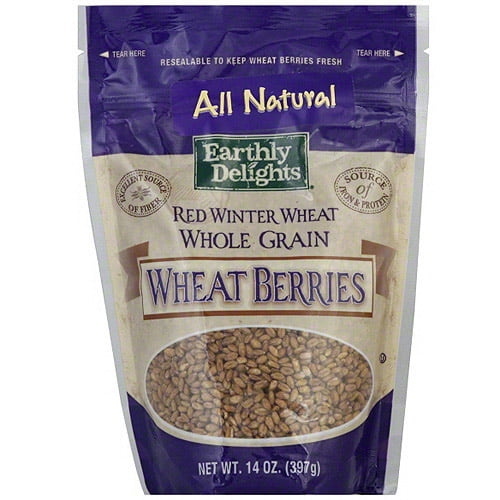 Nature's Earthly Choice Red Winter Wheat Berries, 14 oz (Pack of 6