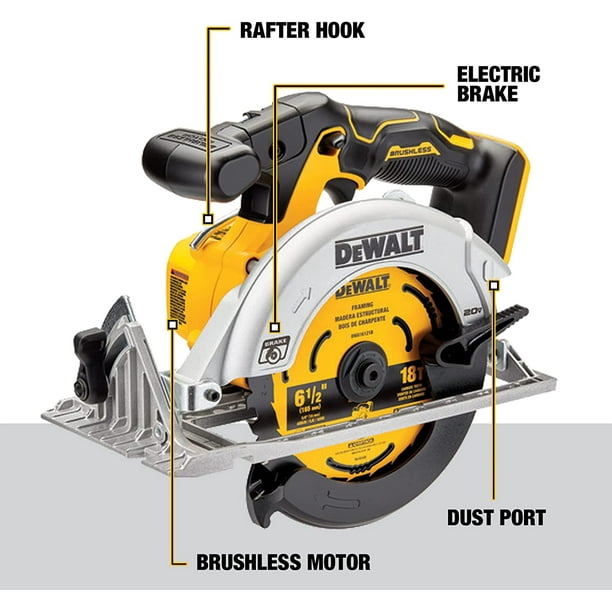Sierra Dewalt DCS565P1-Juego Circular Sin Escobillas DeWalt