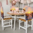 thumbnail image 3 of Summer Beach Chair Back Covers, Removable Chair Covers for Dining Chairs Set of 4, Washable Chairs Slipcovers Back Seat Protector for Wedding Party 19"x20", 3 of 9