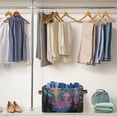 thumbnail image 5 of Yayeee Canvas Storage Basket with Handles for Shelves Fabric Bins Closet Organizer, Psychedelic Jellyfish, 5 of 8