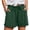 #01 Army Green 【Mix, Match & Rotate: Stock Up on Daily Colors】, variant on Women's Casual Loose Shorts with Pockets Drawstring Elastic Waist Summer Beach Vacations Daily Wear Comfortable Soft Shorts for Women | UKHCCC,Army Green L