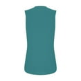 thumbnail image 5 of Admvng Sleeveless Tops for Women Fashion Spring/Summer Solid Color Casual V-neck Sleeveless Top Tank Top S-2XL, 5 of 8