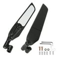 thumbnail image 1 of Espejo retrovisor universal de motocicleta ajustable de Bargains Únicos, espejo de doble deporte, aleación de aluminio, 1 juego, negro, forma poligonal M8/M10, 1 of 7