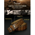 thumbnail image 4 of Mens Western Leather Belt Strap Without Buckle 1.5" Vintage Replacement Cowboy Leather Belt Strap with Snap on Buckle, 4 of 6