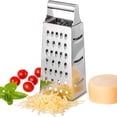thumbnail image 1 of Stainless Steel 4 In 1 Box Grater With Fine, Coarse, Julienne, And Slicing Surfaces For Vegetables, Fruits, And Cheese, 1 of 8