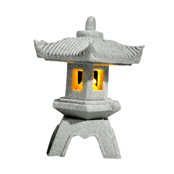 Figura en miniatura de Pagoda, accesorios de jardín de hadas, adorno decorativo para casa de muñecas Estilo F