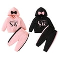 thumbnail image 5 of Gyratedream Newborn Baby Girls Sweatshirts Outfit Hoodies Tops Pants 2Pc Tracksuit Infant Girls Spring Clothes Set, 5 of 5