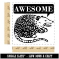 thumbnail image 2 of Awesome Possum Opossum Self-Inking Rubber Stamp Ink Stamper - Red Ink - Large 1-1/2 Inch, 2 of 7