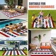 thumbnail image 4 of Coastal Turtle Outdoor Rug for Patio/Deck/Porch, Non-Slip Large Area Rug 6 x 9 Ft, Red Stripe Black White Geometric Ocean Indoor Outdoor Rugs Washable Area Rugs, Reversible Camping Rug Carpet Runner, 4 of 8