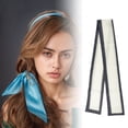 thumbnail image 2 of Unique Bargains Borders Pattern Headband 1 Pc Black White, 2 of 6