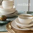 thumbnail image 6 of over&back Coupe Cereal Bowl Set, Semi-Matte Ivory Cereal Bowls Set, Microwave & Dishwasher Safe - Set of 4, 6 of 7