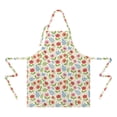 thumbnail image 2 of Pioneer Flower Floral Print Pattern Apron for Women and Men, Cotton Linen Waterproof with Pockets, Adjustable, 33x27 Inch for Kitchen, Gardening, BBQ, Salon, 2 of 6