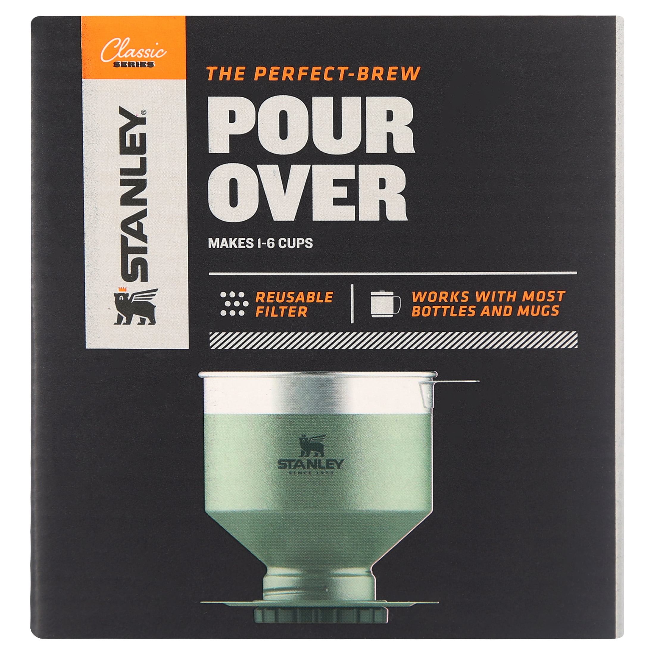  Stanley Perfect Brew Pour Over - Makes 1-6 Cups - Reusable  Filter - No Disposable Paper Filters Needed - Compatible with Stanley  Bottles - BPA-Free - Easy-clean Stainless Steel & Detachable