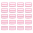 thumbnail image 1 of Unique Bargains 1 Inch Tri-Glide Slide Buckles Webbing Strap Fastener, Pink, 50 Pack, 1 of 5