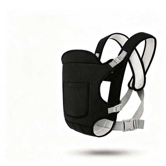 Generic Baby Carrier,Hands Free Baby Carrier for Infant Newborn,Easy to Wear, Lightweight, Breathable Toddlers Infant Wraps,7-35lb,Black