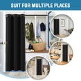 thumbnail image 5 of Doorway Curtain Jet Black 42"W x 80"L (Pack of 1) Bedroom Thermal Insulated Soundproof Room Divider, 5 of 8