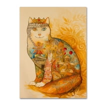Trademark Fine Art 'Armenia Cat' Canvas Art by Oxana Ziaka