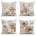 thumbnail image 2 of Juego de 8 fundas de cojín con patrón de flores de mariposa, fundas de cojín de 45x45 cm, funda de almohada decorativa para sofá, coche y hogar JAMW Sencillez, 2 of 5