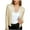 Beige, variant on Women's Cropped Sequin Jacket Open Front Blazer Casual Long Sleeve Short Cardigan Spring Fall Jacket Coat Beige