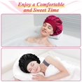 thumbnail image 3 of 2 gorros de satén de seda para cabello rizado, gorro de seda para dormir, gorro de dormir de noche para mujer, 3 of 5
