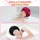 thumbnail image 3 of 2 gorros de satén de seda para cabello rizado, gorro de seda para dormir, gorro de dormir de noche para mujer, 3 of 5