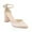 Light Pink, variant on XYD Women Graceful Pointed Toe D'orsay Pumps Ankle Strap Block Mid Chunky Heels Party Date Daily Dress Shoes Size 9.5 White