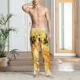 thumbnail image 5 of Vsdgher Honey Bee Print Mens Pajama Pants Sleep & Lounge Pants, PJ Bottoms With elastic waistb and Pockets, 5 of 5