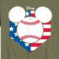 thumbnail image 3 of Disney - Americana - Mickey Baseball Flag Diamond - Toddler And Youth Short Sleeve Graphic T-Shirt, 3 of 5