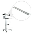 thumbnail image 2 of Yescom 36" Dual Monitor Arm Pole Mount for 2 Monitors Up to 32" PC Mobile Cart Silver, 2 of 6