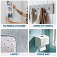 thumbnail image 2 of Nano Tape Double Sided Tape Heavy Duty 2" x 9.8Ft, Reusable Strong Mounting Tape, Clear Gel Wall Sticky Adhesive Strips, Traceless, Washable for Hanging Picture, Poster, Carpet Fixed, 2Rolls, 2 of 7
