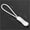 WHITE, variant on 10Pcs Black PP Zipper Cord Puller Heads, Durable Size 5 Zipper Pull Tabs