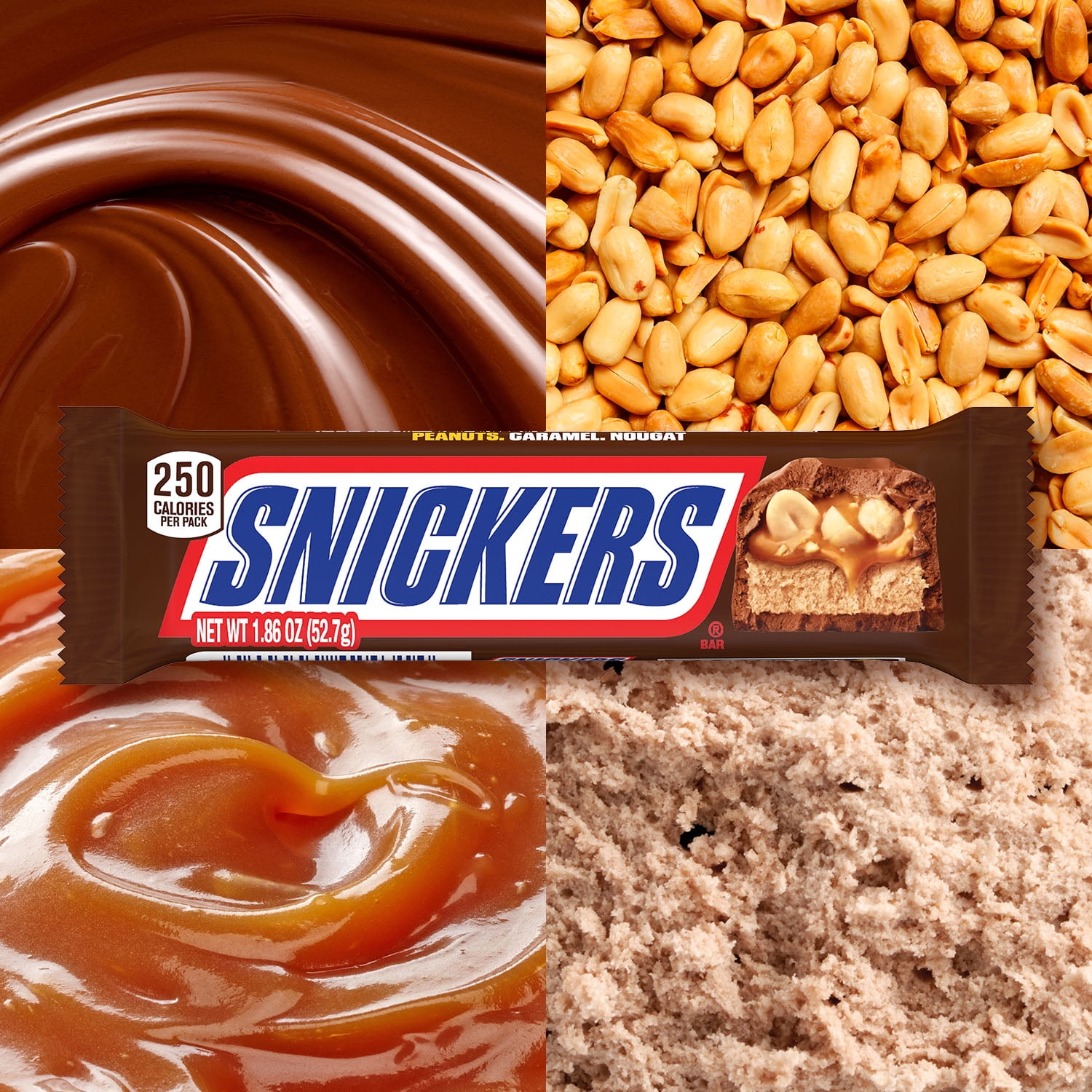 Snickers Milk Chocolate Candy Bars Full Size Bulk Pack (1.86 oz., 48 ct.) -  Sam's Club
