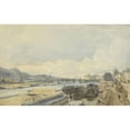 thumbnail image 2 of Thomas Shotter Boys 24x17 Gold Ornate Framed and Double Matted Museum Art Print Titled - Face Over the Seine at the Height of the Pont Des Arts (1831), 2 of 4