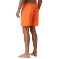 thumbnail image 3 of INSPIRE CHIC Mens Casual Summer Elastic Waist Drawstring Mesh Lining Swimming Beach Shorts 34 Orange, 3 of 5