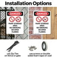 thumbnail image 3 of (2 Pack) Paint Storage Area OSHA Danger Sign 10 Inch X 14 Inch Plastic Sign, Weather Resistant, UV Protected for Workplace, Business, and Construction Site, Made in the USA, 3 of 8